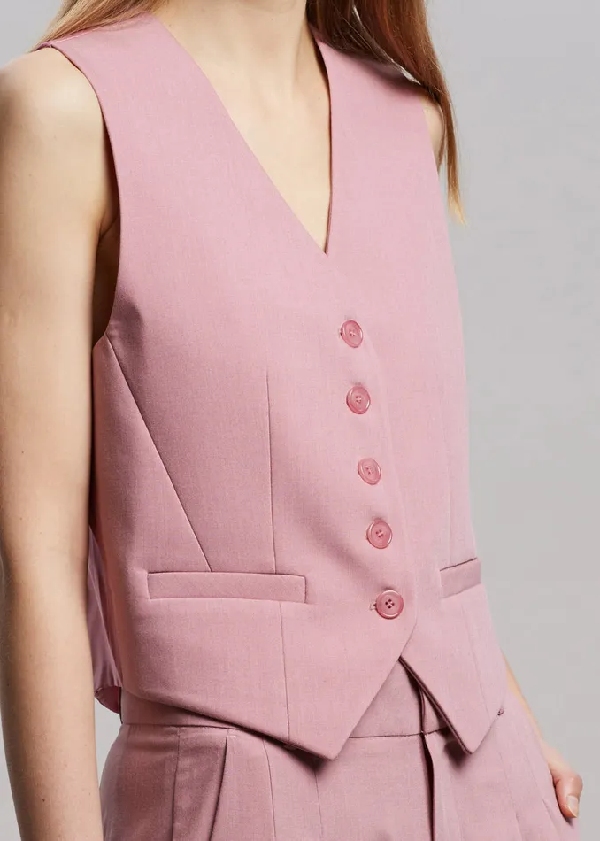 The Frankie Shop Outerwear Women Gelso Waistcoat 8211 Rose