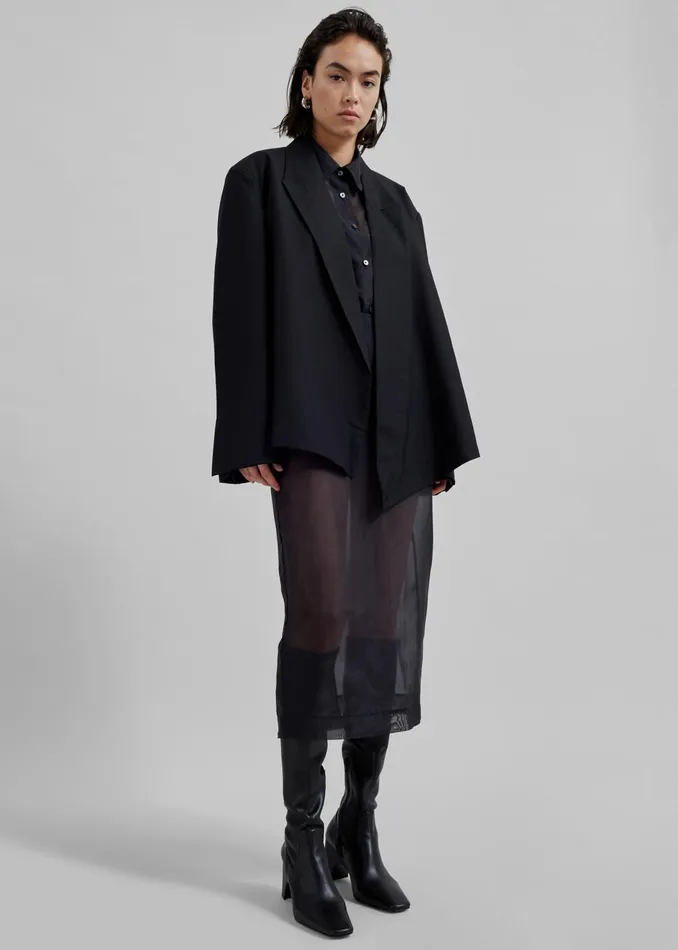 The Frankie Shop Outerwear Women Geneva Wrap Blazer 8211 Black