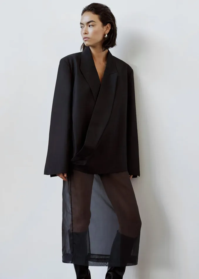The Frankie Shop Outerwear Women Geneva Wrap Blazer 8211 Black