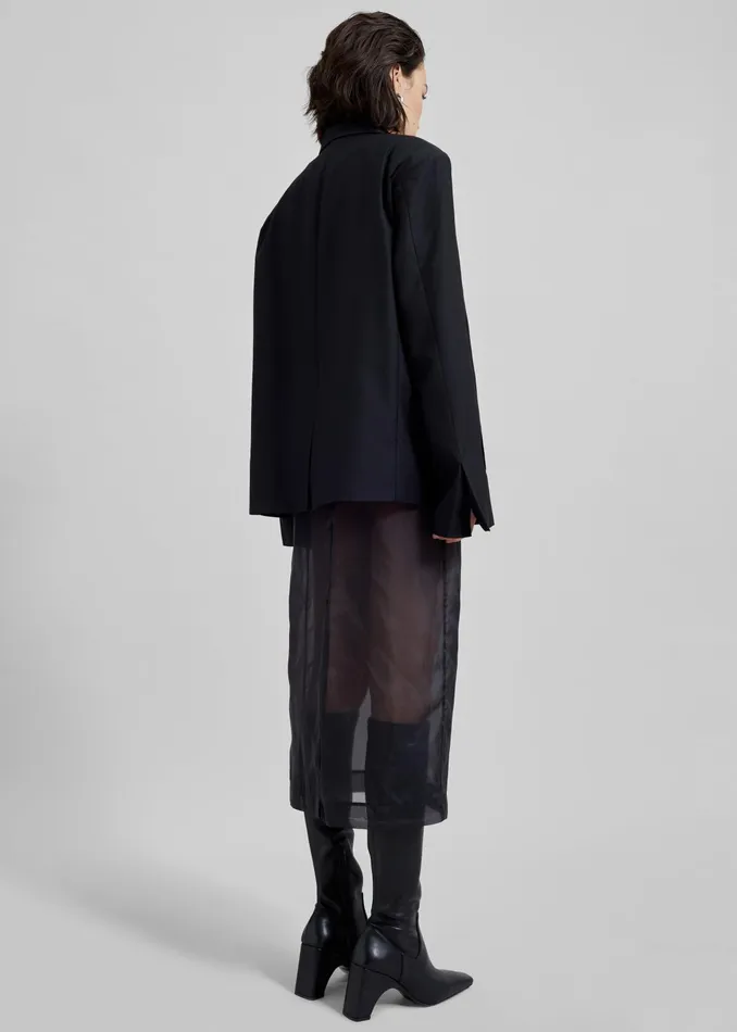 The Frankie Shop Outerwear Women Geneva Wrap Blazer 8211 Black