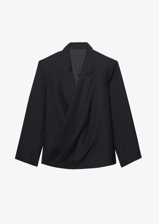 The Frankie Shop Outerwear Women Geneva Wrap Blazer 8211 Black