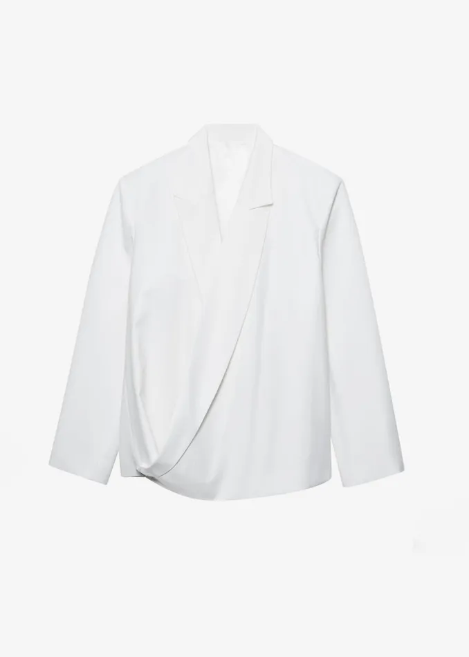 The Frankie Shop Outerwear Women Geneva Wrap Blazer 8211 White