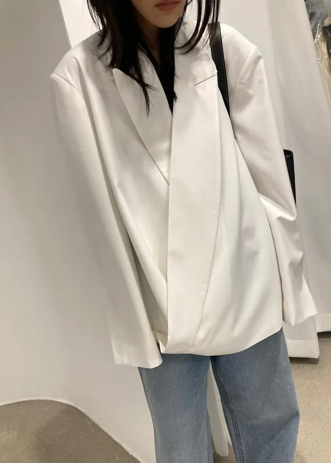 The Frankie Shop Outerwear Women Geneva Wrap Blazer 8211 White