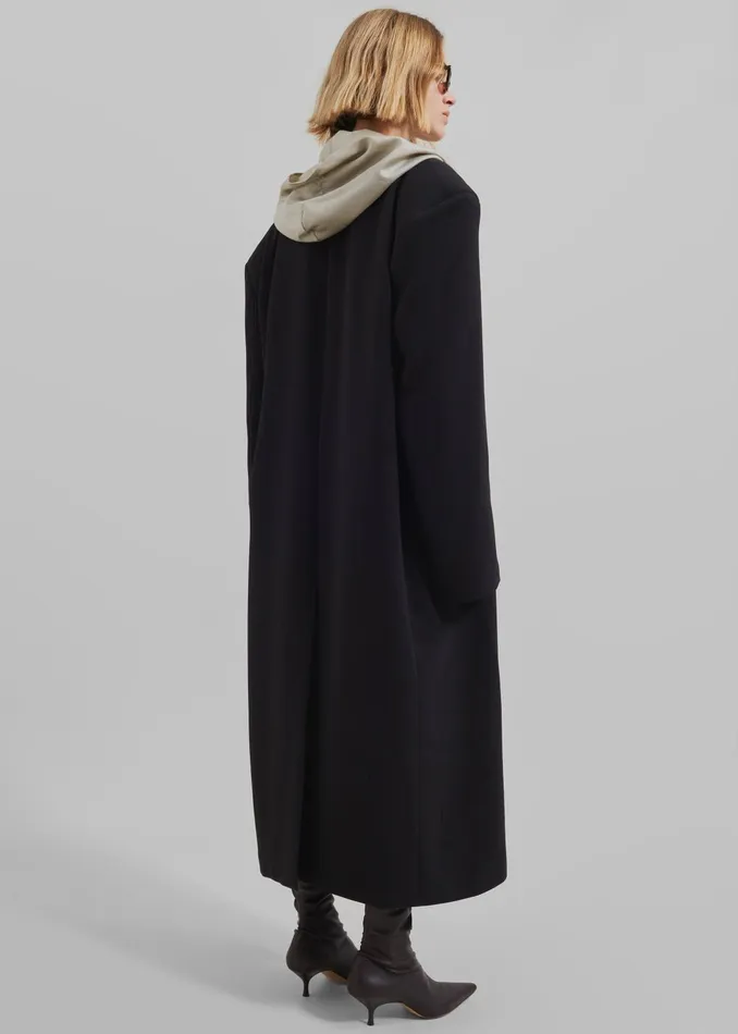 The Frankie Shop Outerwear Women Hampton Long Coat 8211 Black