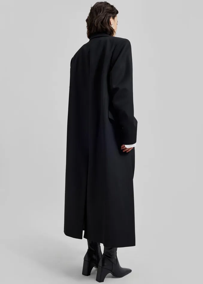 The Frankie Shop Outerwear Women Jane Long Coat 8211 Black