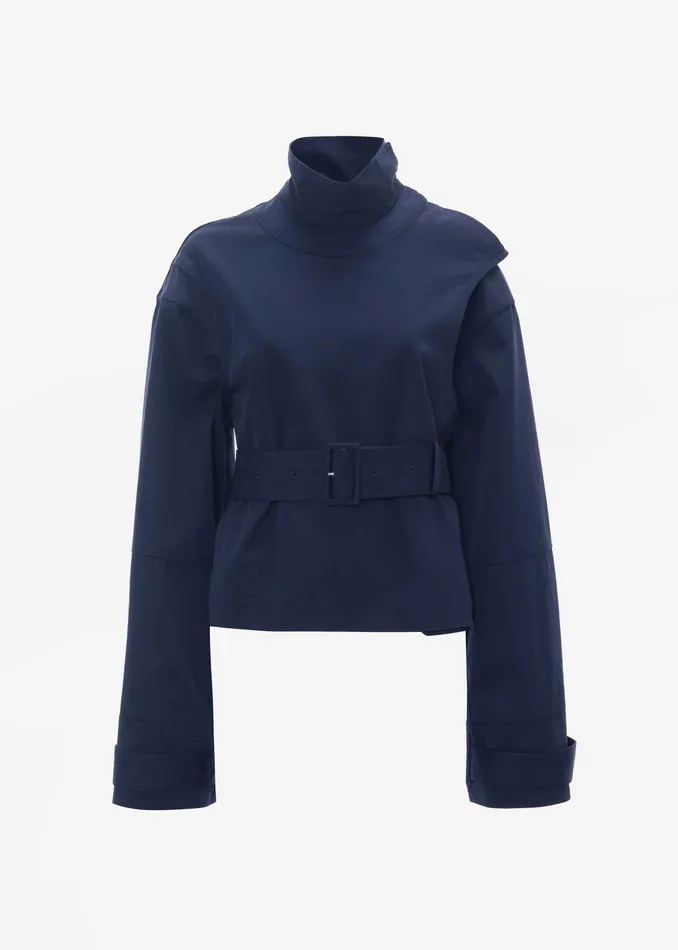 The Frankie Shop Outerwear Women Jw Anderson Wrap Trench Jacket 8211 Navy