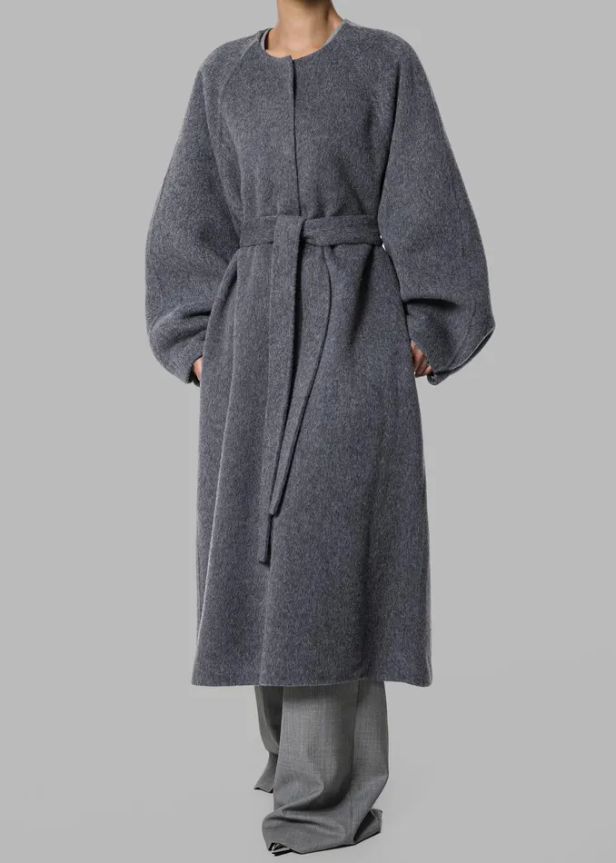 The Frankie Shop Outerwear Women Leon Wool Coat 8211 Grey