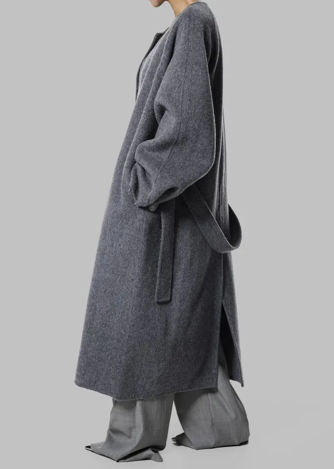 The Frankie Shop Outerwear Women Leon Wool Coat 8211 Grey
