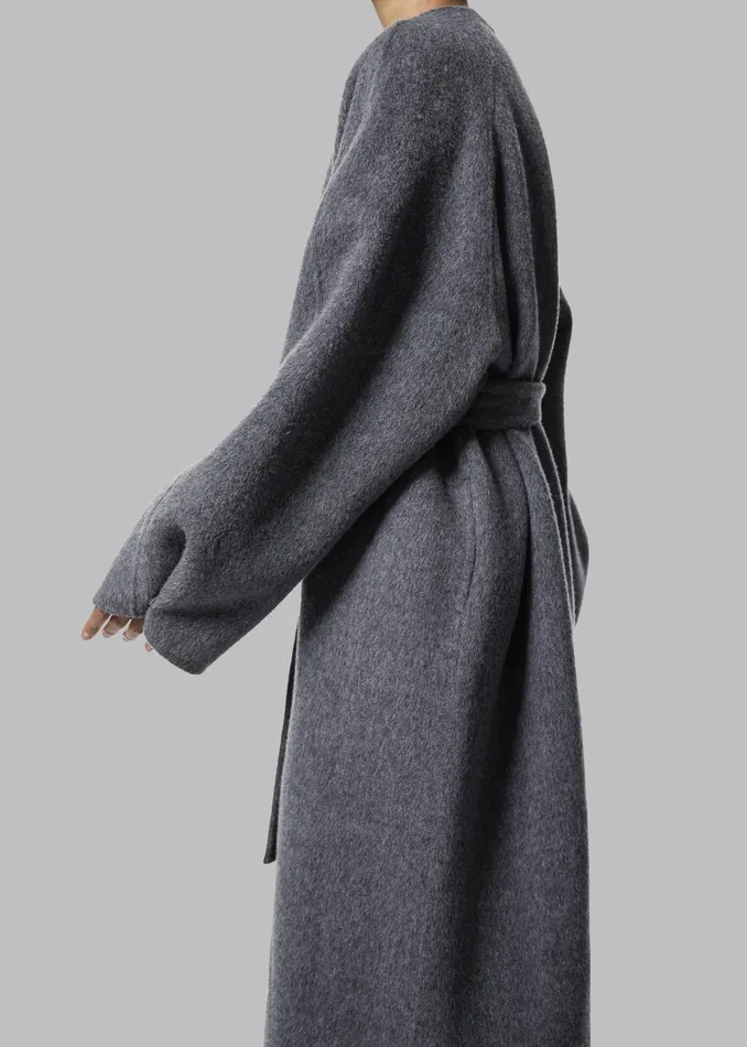 The Frankie Shop Outerwear Women Leon Wool Coat 8211 Grey