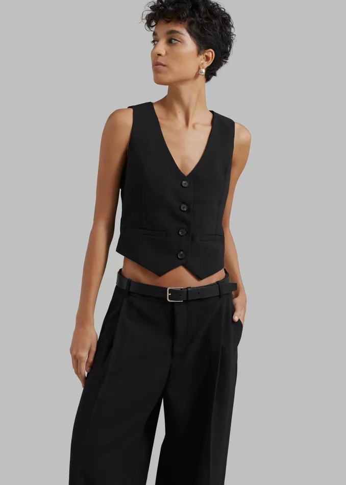 The Frankie Shop Outerwear Women Lillian Vest 8211 Black