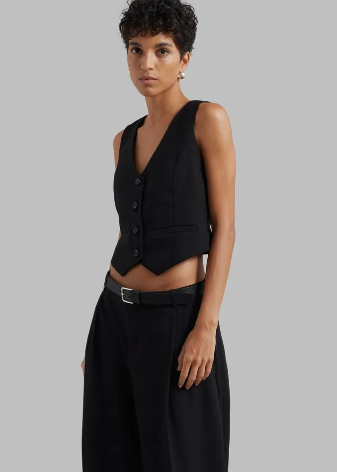 The Frankie Shop Outerwear Women Lillian Vest 8211 Black