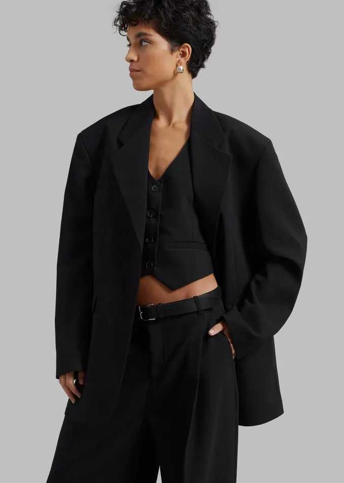 The Frankie Shop Outerwear Women Lillian Vest 8211 Black