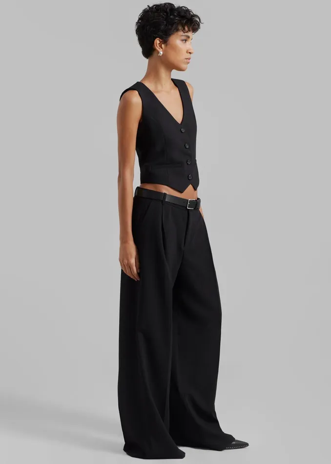 The Frankie Shop Outerwear Women Lillian Vest 8211 Black