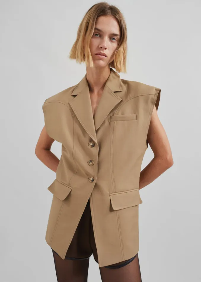 The Frankie Shop Outerwear Women Lucerne Vest 8211 Beige