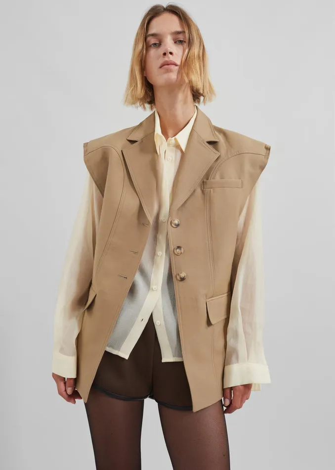 The Frankie Shop Outerwear Women Lucerne Vest 8211 Beige