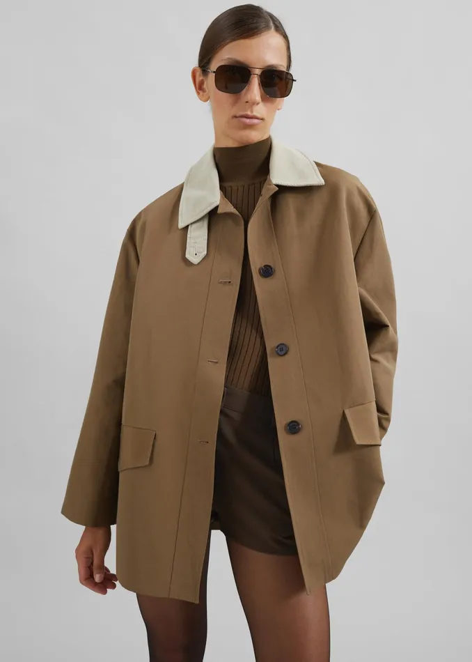 The Frankie Shop Outerwear Women Ryker Boxy Jacket 8211 Brown