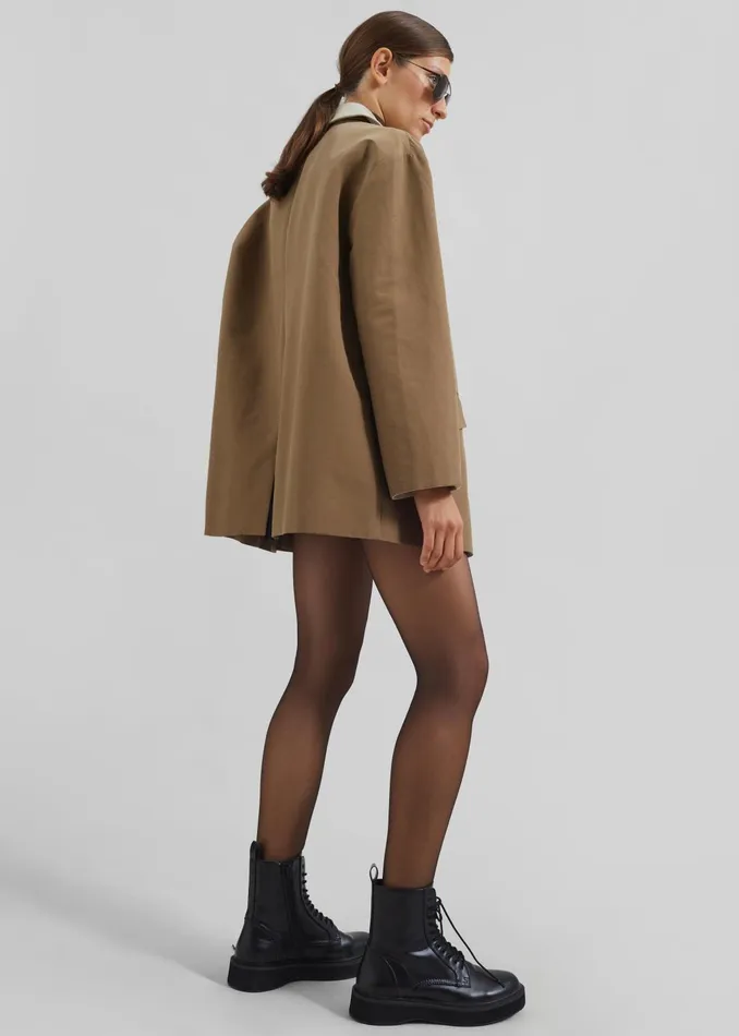 The Frankie Shop Outerwear Women Ryker Boxy Jacket 8211 Brown