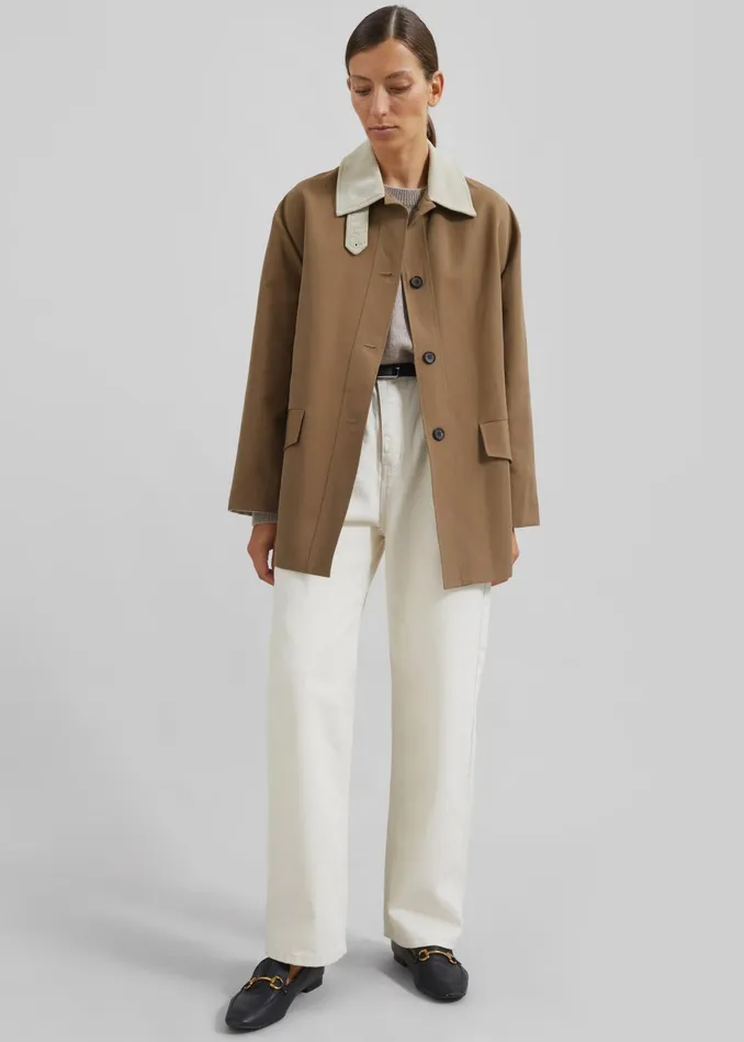 The Frankie Shop Outerwear Women Ryker Boxy Jacket 8211 Brown