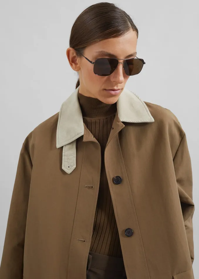 The Frankie Shop Outerwear Women Ryker Boxy Jacket 8211 Brown
