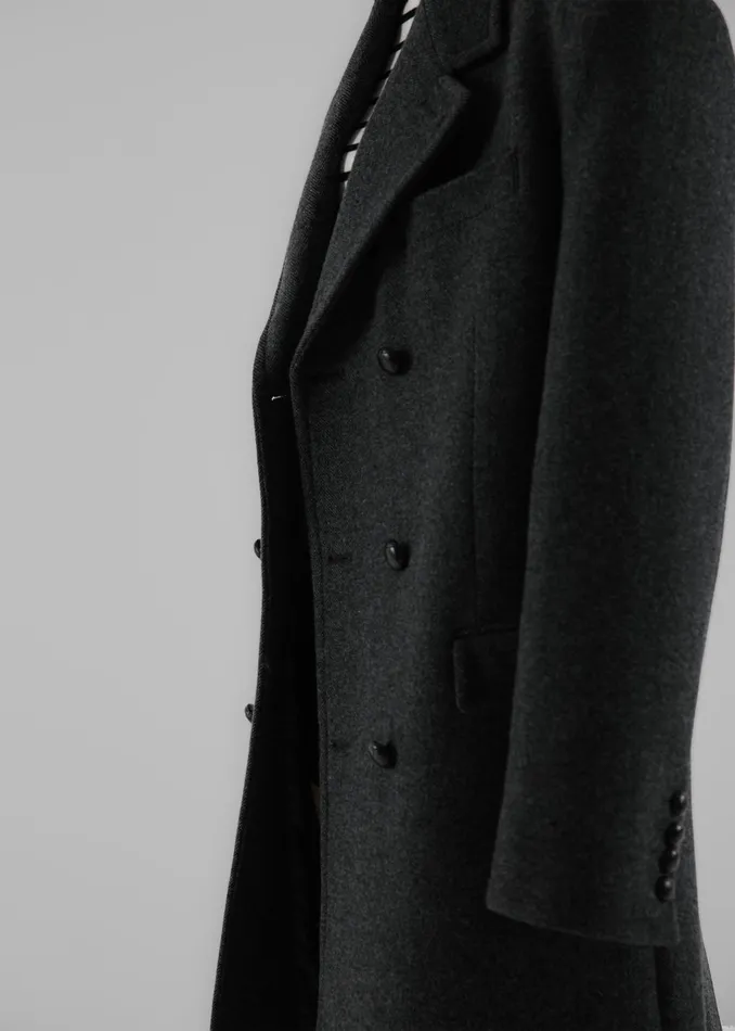 The Frankie Shop Outerwear Women Somerset Herringbone Coat 8211 Grey