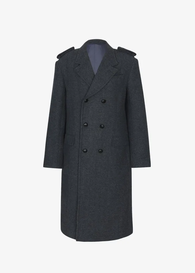 The Frankie Shop Outerwear Women Somerset Herringbone Coat 8211 Grey