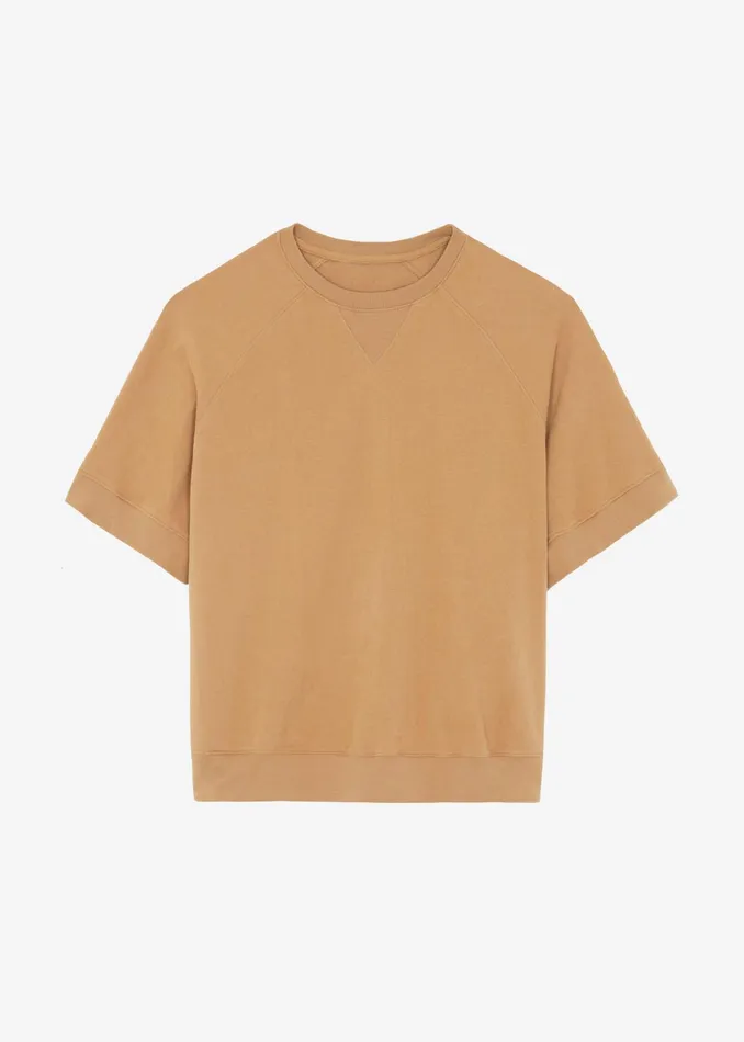 The Frankie Shop Tops Men Caz Boxy Tee 8211 Camel