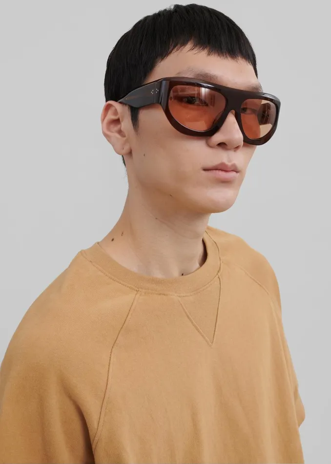 The Frankie Shop Tops Men Caz Boxy Tee 8211 Camel
