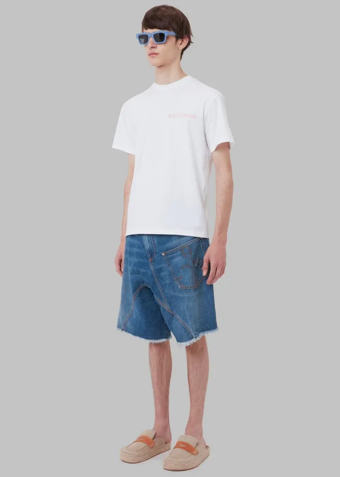The Frankie Shop Tops Men Jw Anderson Best In Show Back Print TShirt 8211 White