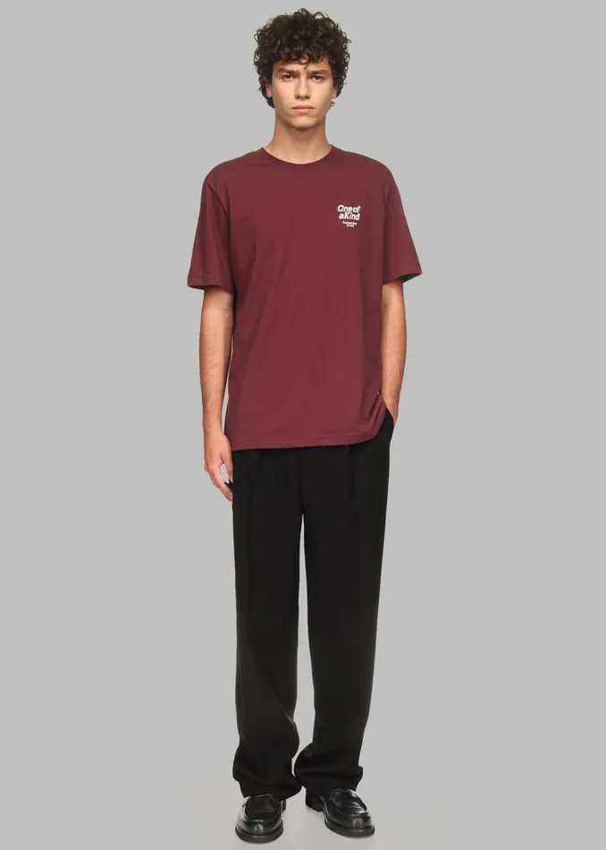 The Frankie Shop Tops Men Ronan TShirt X Barbie 8211 Burgundy