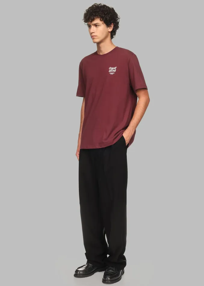 The Frankie Shop Tops Men Ronan TShirt X Barbie 8211 Burgundy
