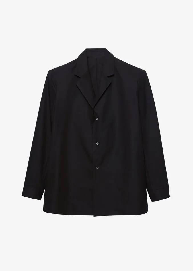 The Frankie Shop Tops Women Avianna Padded Button Up Shirt 8211 Black