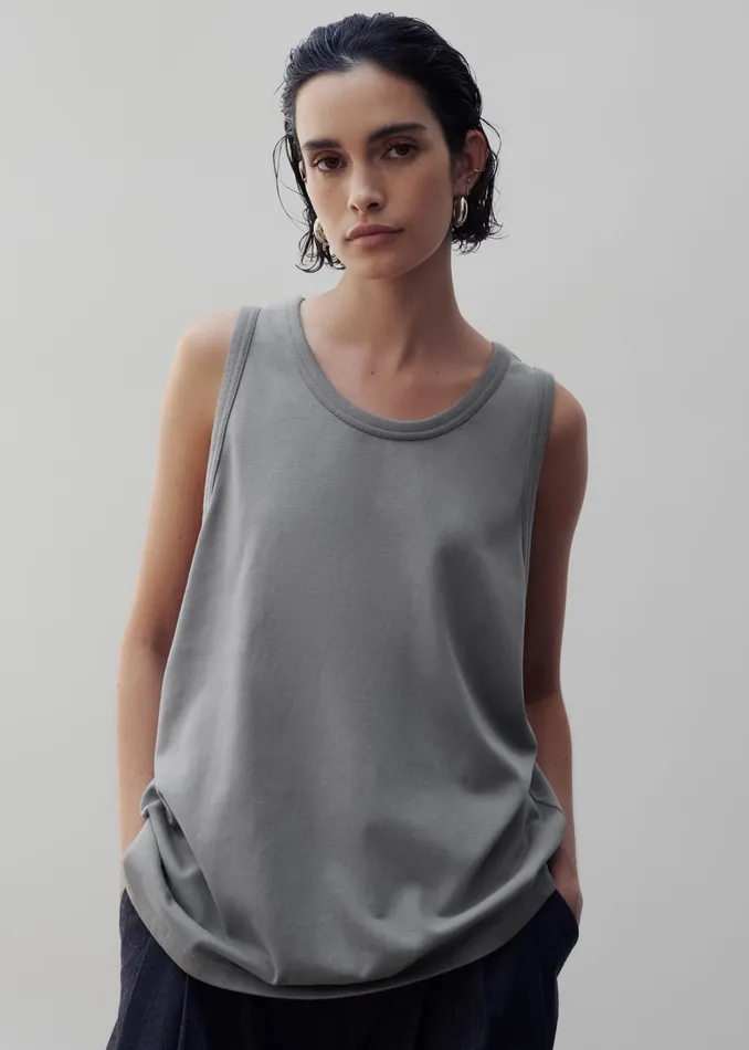The Frankie Shop Tops Women Briston Boxy Tank 8211 Grey
