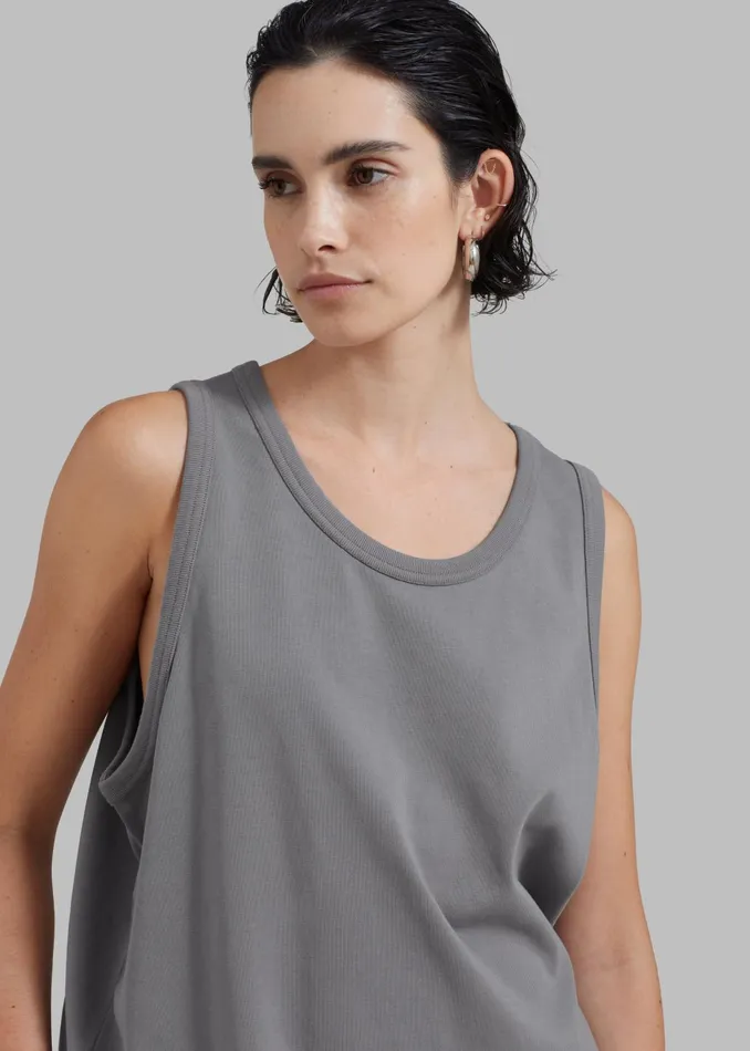 The Frankie Shop Tops Women Briston Boxy Tank 8211 Grey