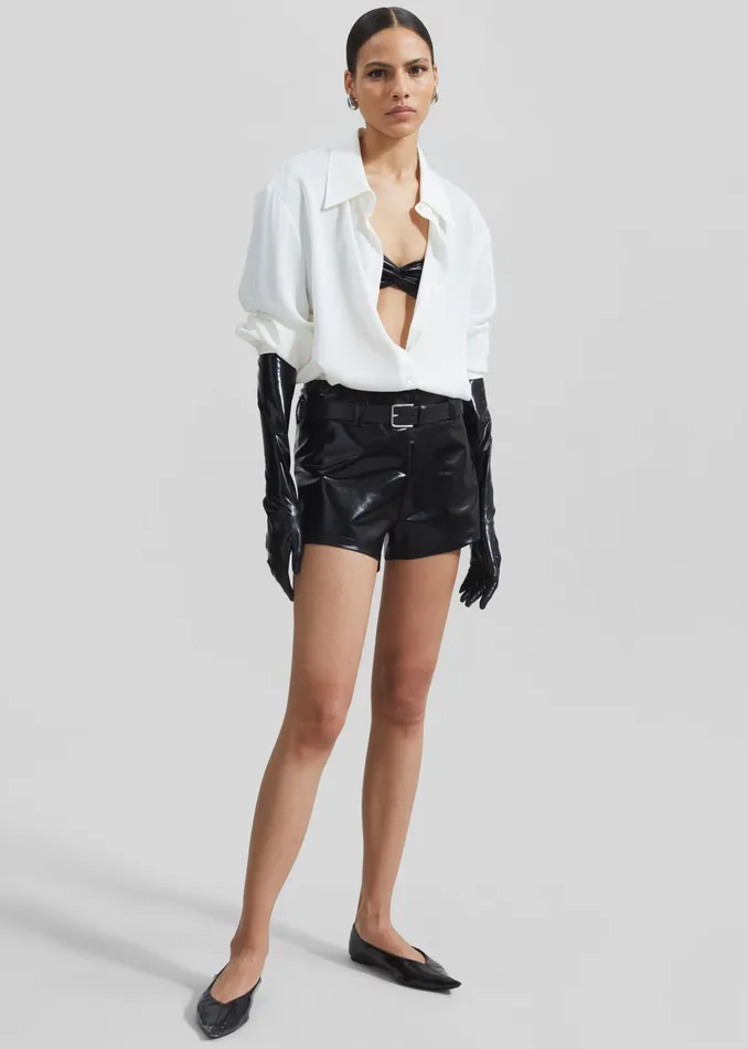 The Frankie Shop Tops Women Daylin Button Up Shirt 8211 Ivory