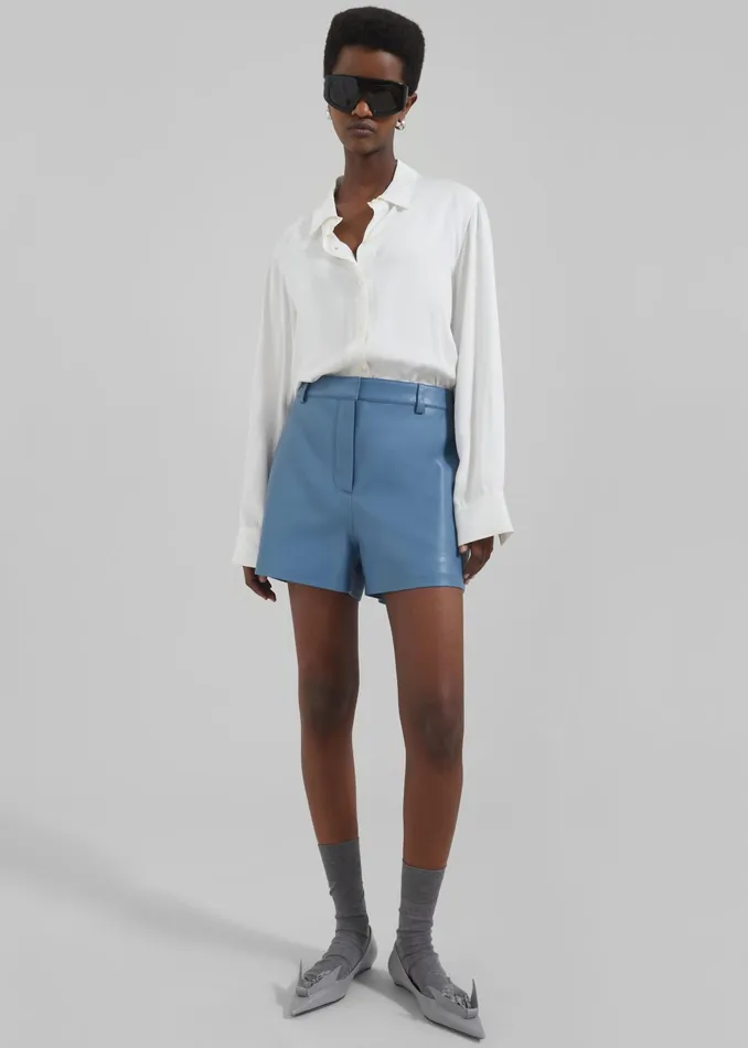 The Frankie Shop Tops Women Daylin Button Up Shirt 8211 Ivory