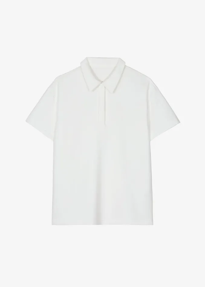 The Frankie Shop Tops Women Harper Polo Shirt 8211 White