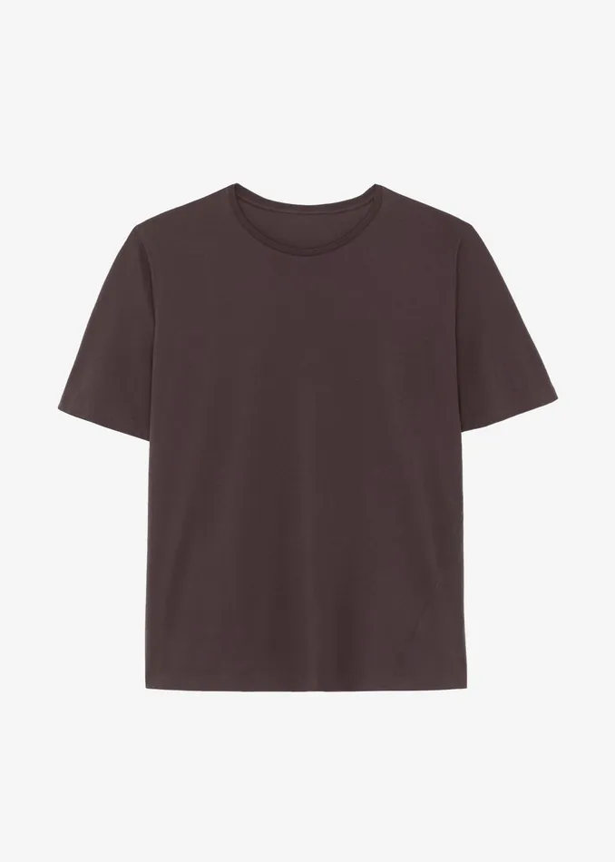 The Frankie Shop Tops Women Harper Soft Organic TShirt 8211 Brown