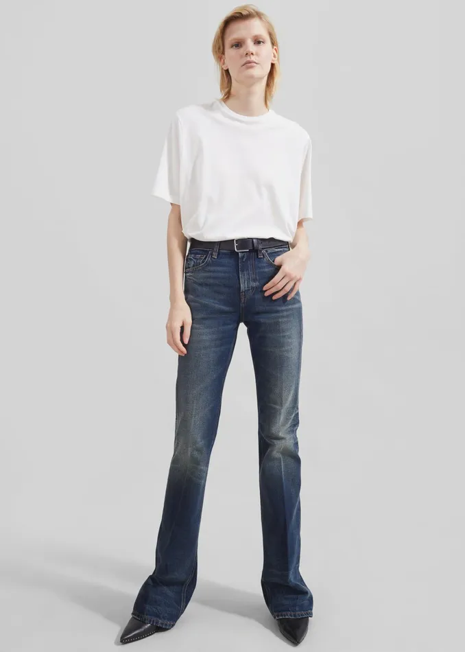 The Frankie Shop Tops Women Harper Soft Organic TShirt 8211 Off White