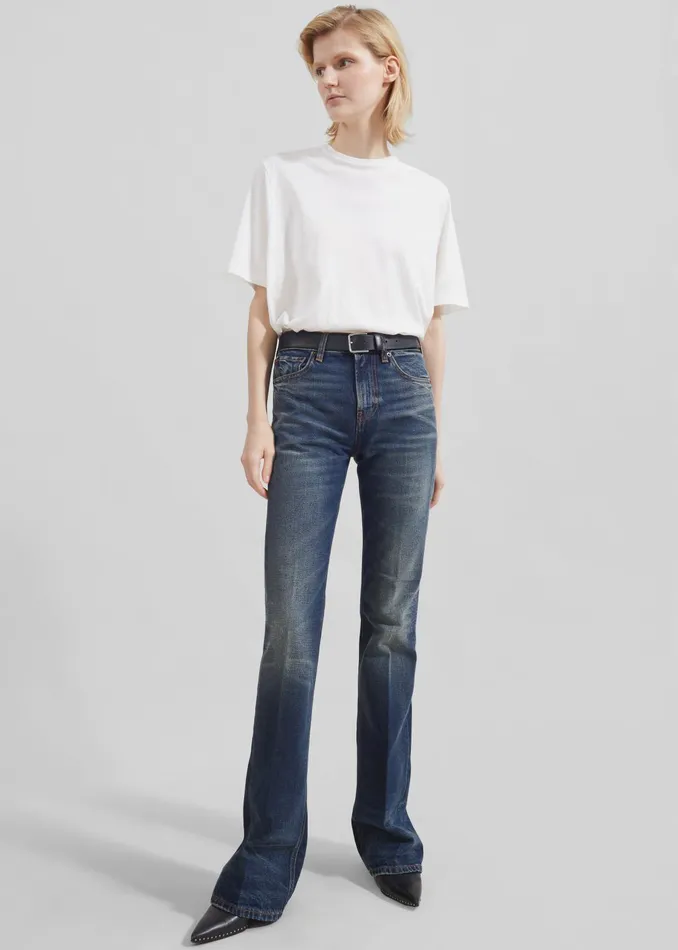 The Frankie Shop Tops Women Harper Soft Organic TShirt 8211 Off White