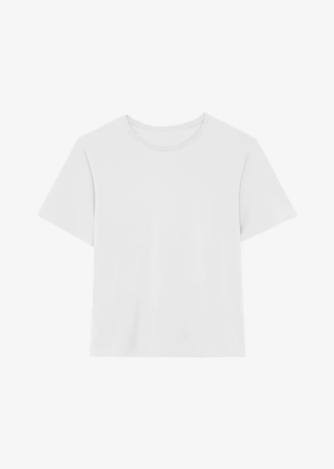 The Frankie Shop Tops Women Harper Soft Organic TShirt 8211 Off White