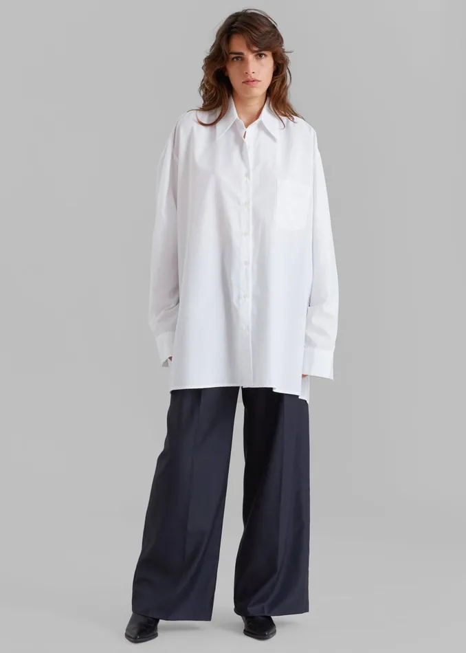 The Frankie Shop Tops Women Jany TieNeck Shirt 8211 White