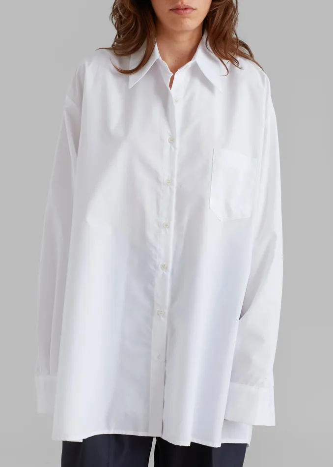 The Frankie Shop Tops Women Jany TieNeck Shirt 8211 White