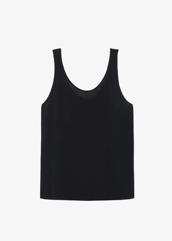 The Frankie Shop Tops Women Josie Scoop Neck Tank Top 8211 Black