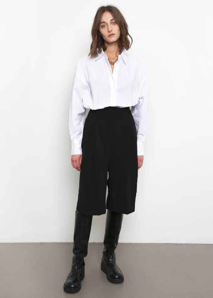 The Frankie Shop Tops Women Lakely Oversized Button Down Shirt 8211 White
