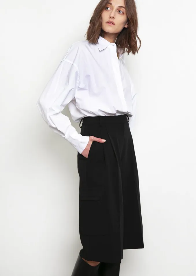 The Frankie Shop Tops Women Lakely Oversized Button Down Shirt 8211 White