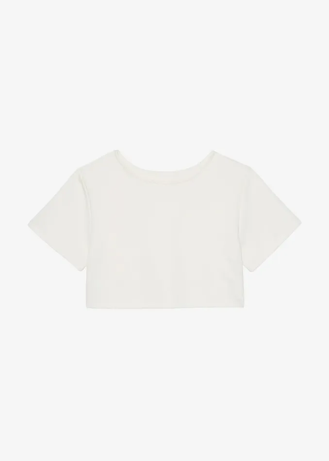 The Frankie Shop Tops Women Meloe Crop Tee 8211 Beige
