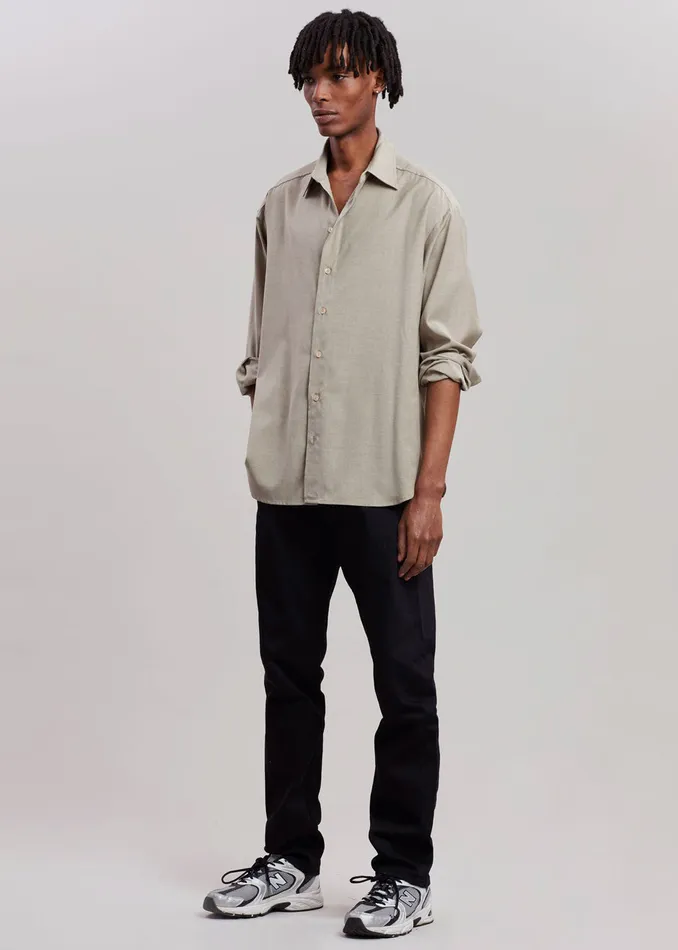 The Frankie Shop Tops WomenMen Gelso Shirt 8211 Light Taupe Melange