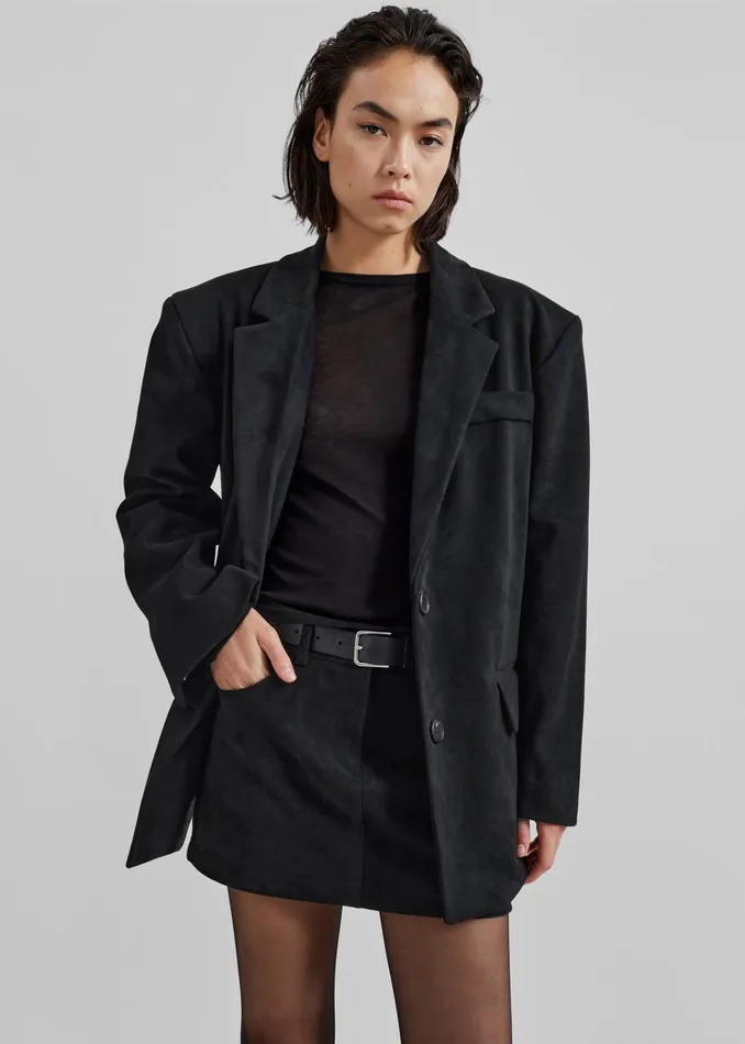 The Frankie Shop Tops Women Mesa Sheer Long Sleeve Tee 8211 Black