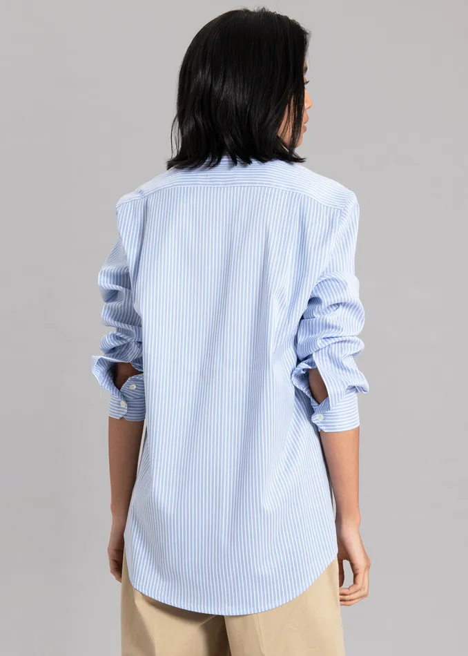 The Frankie Shop Tops Women Mina Shirt 8211 Blue Stripe