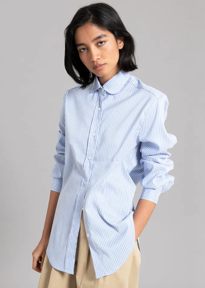 The Frankie Shop Tops Women Mina Shirt 8211 Blue Stripe